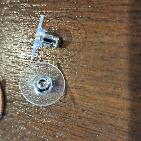 Silver Mini Starfish Pierced Earrings By Amanda Blue cubic zirconia. - Picture 7 of 7